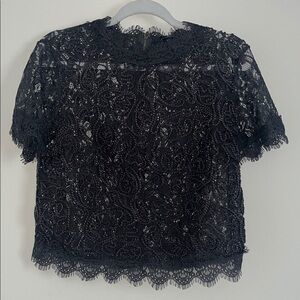 Elegant Black Lace Top
